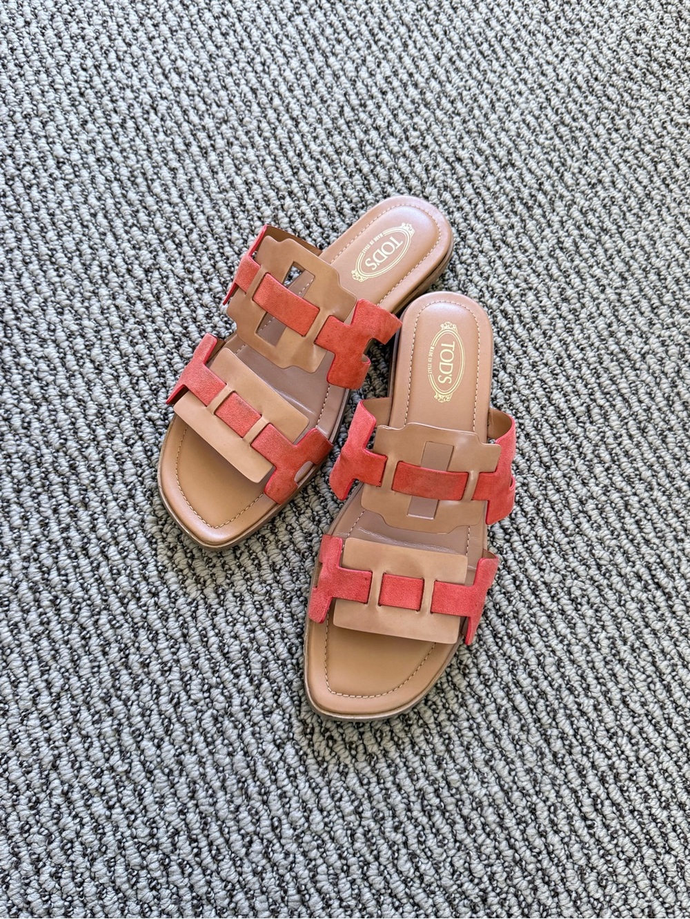 Tod’s suede leather sandals shoes